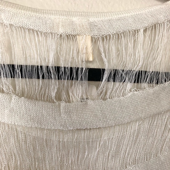 Tricot Joli Ivory Ramie Blend Top Lightweight Sz L - Picture 6 of 7